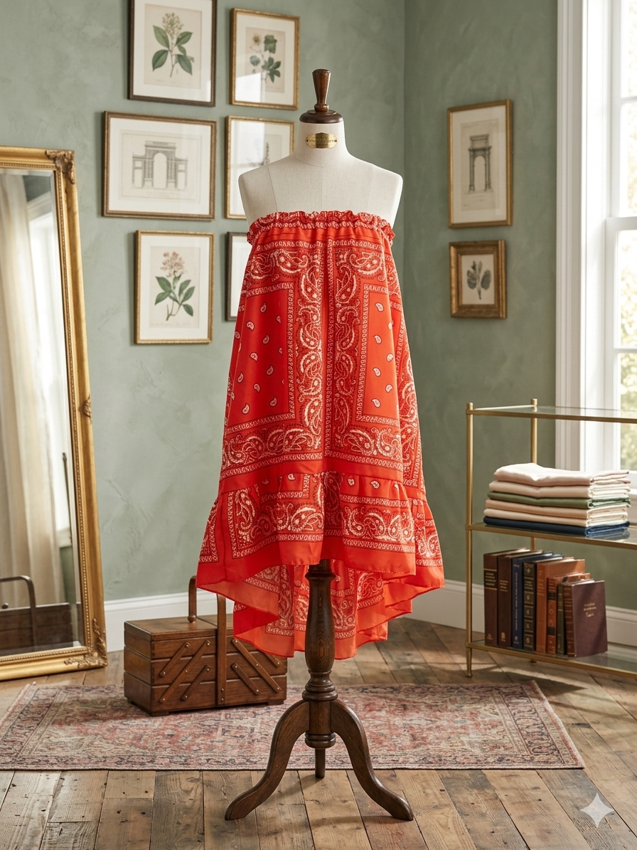 Pumpkin Bandana Skirt Fits a Small to 3X