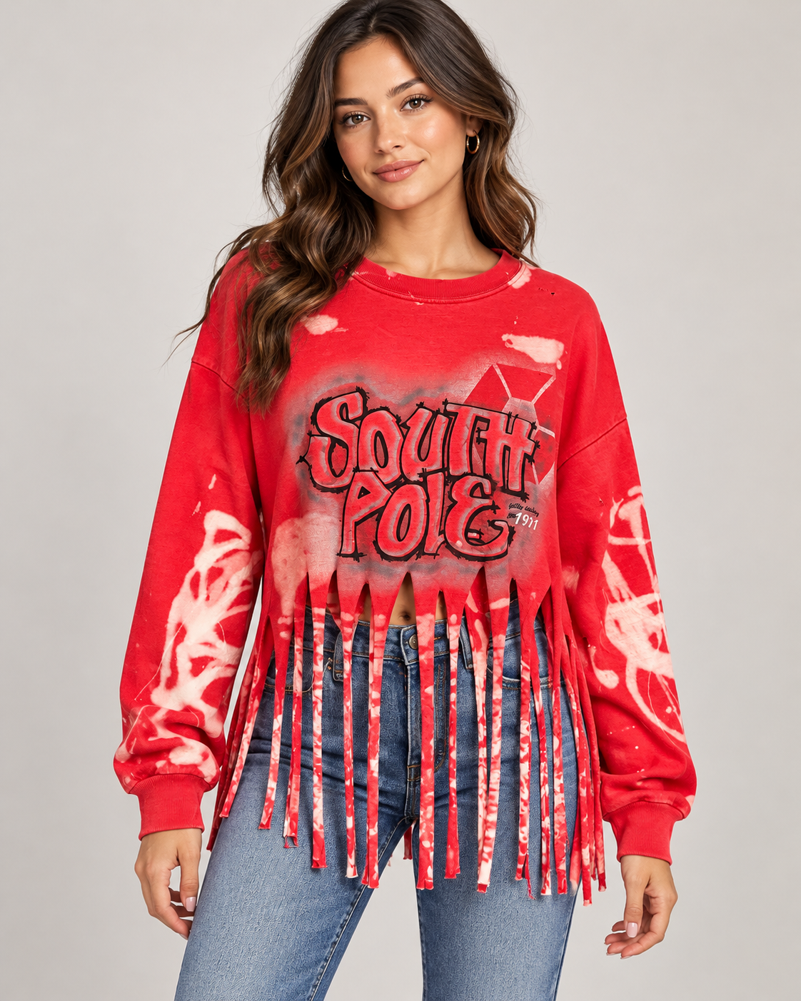 Hot Glam Fringe Tee One Size Fits Small to XXL