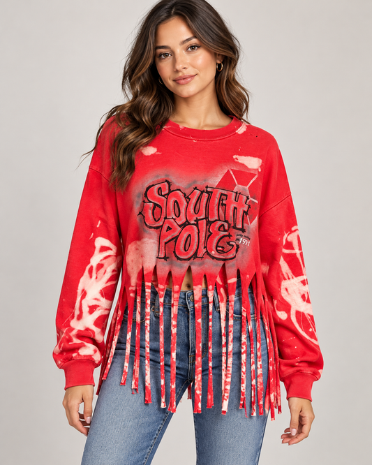 Hot Glam Fringe Tee One Size Fits Small to XXL