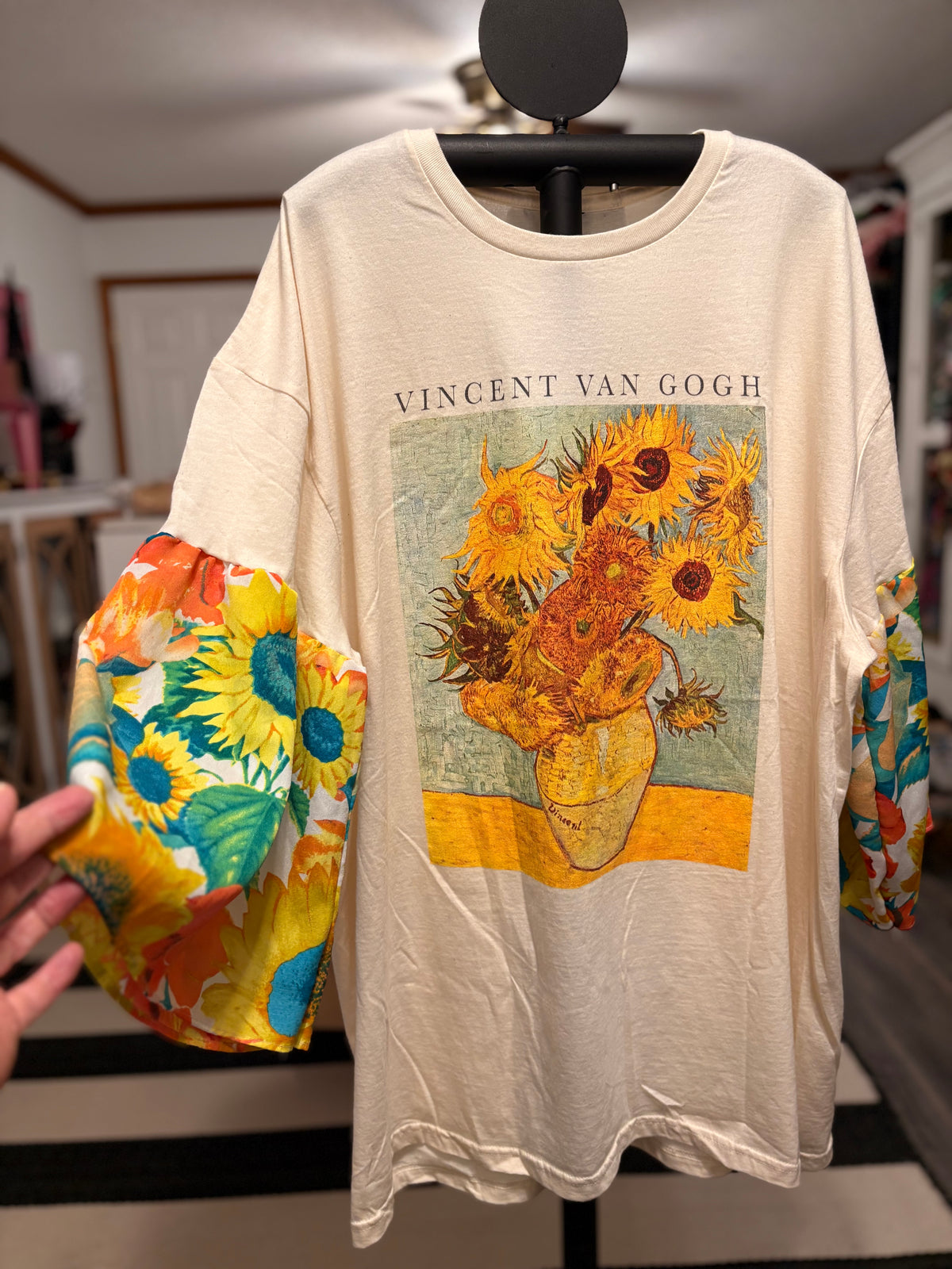 Sunflower Glam Sleeve Tee One Size Fits a Small to XXL