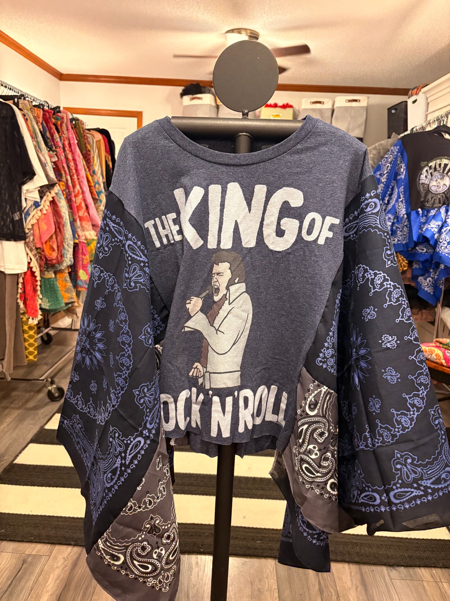 King of Rock Bandana Poncho One Size Fits a Small to XL