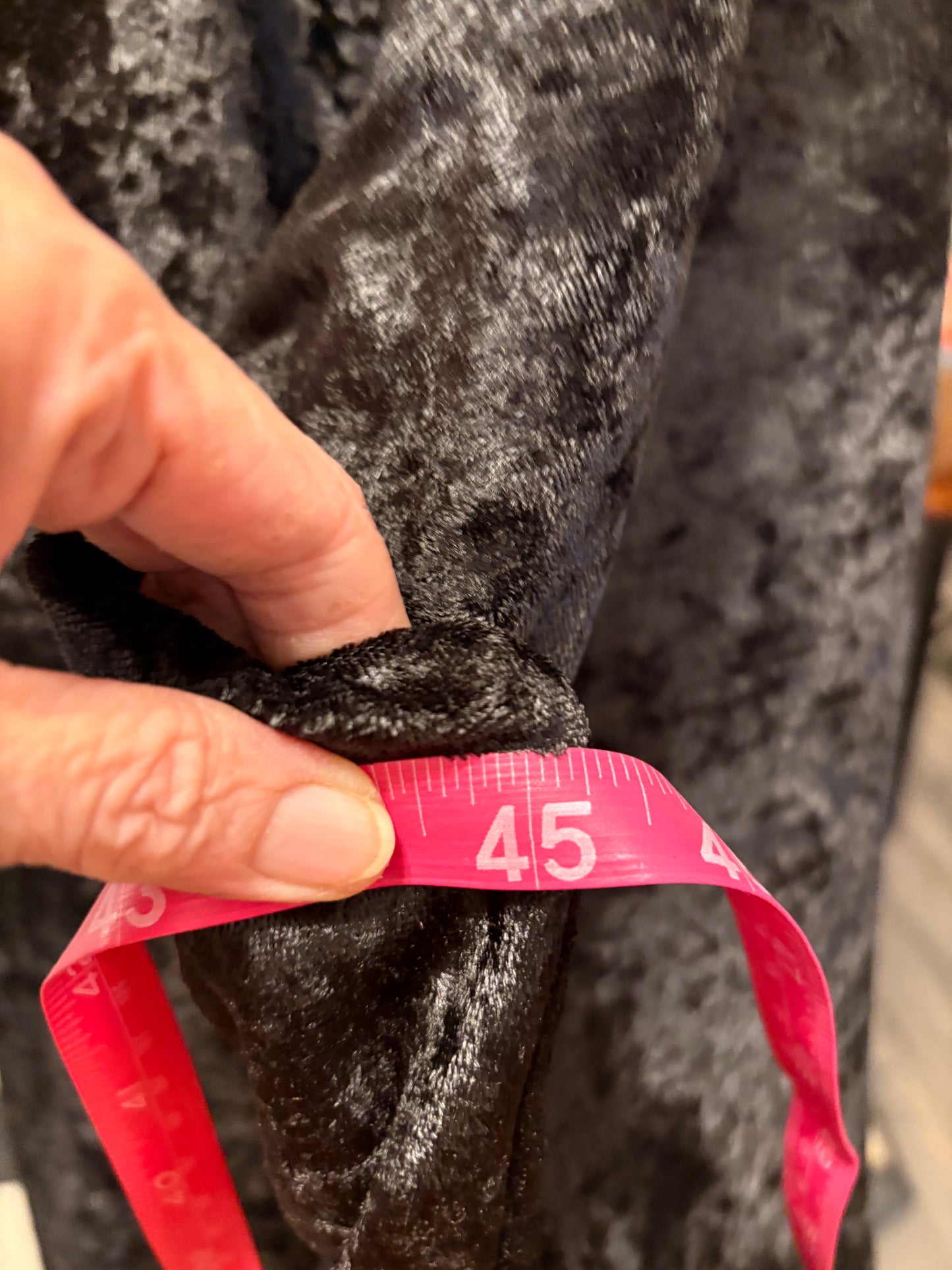 Midnight and Midas Crushed Velvet Tabi Top One Size Fits Small to XL