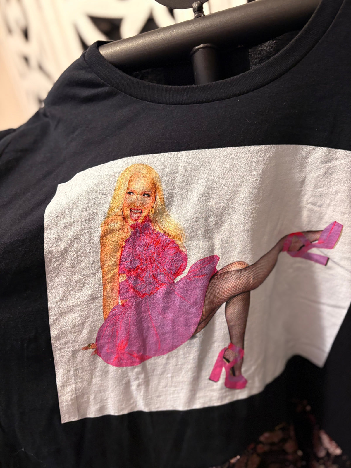 Just A Girl Glam Hi/Lo Tee One Size Fits Small to XXL