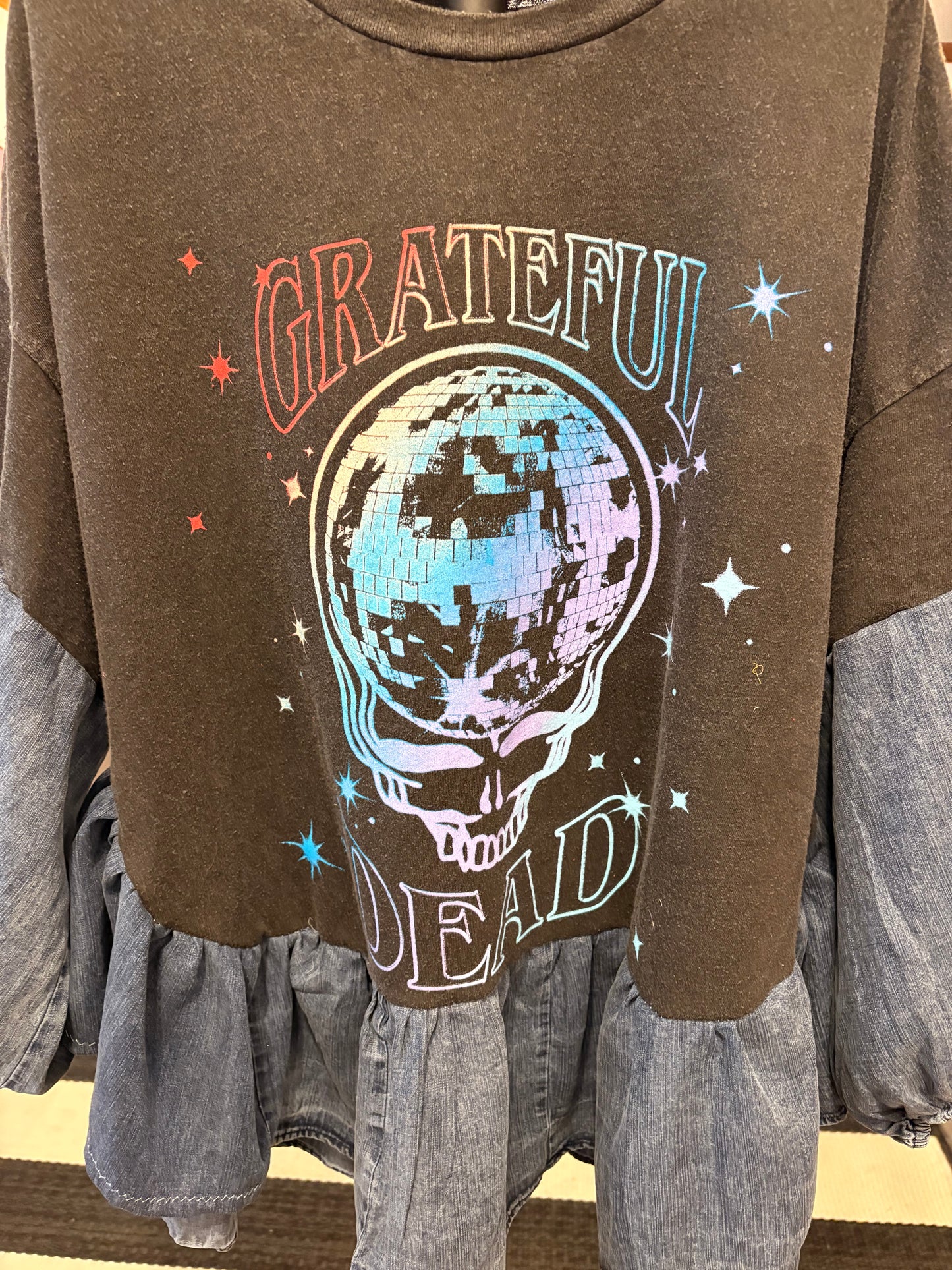 Disco Grateful Dead Rock Angel Tee One Size Fits a Small to XXL Oversized