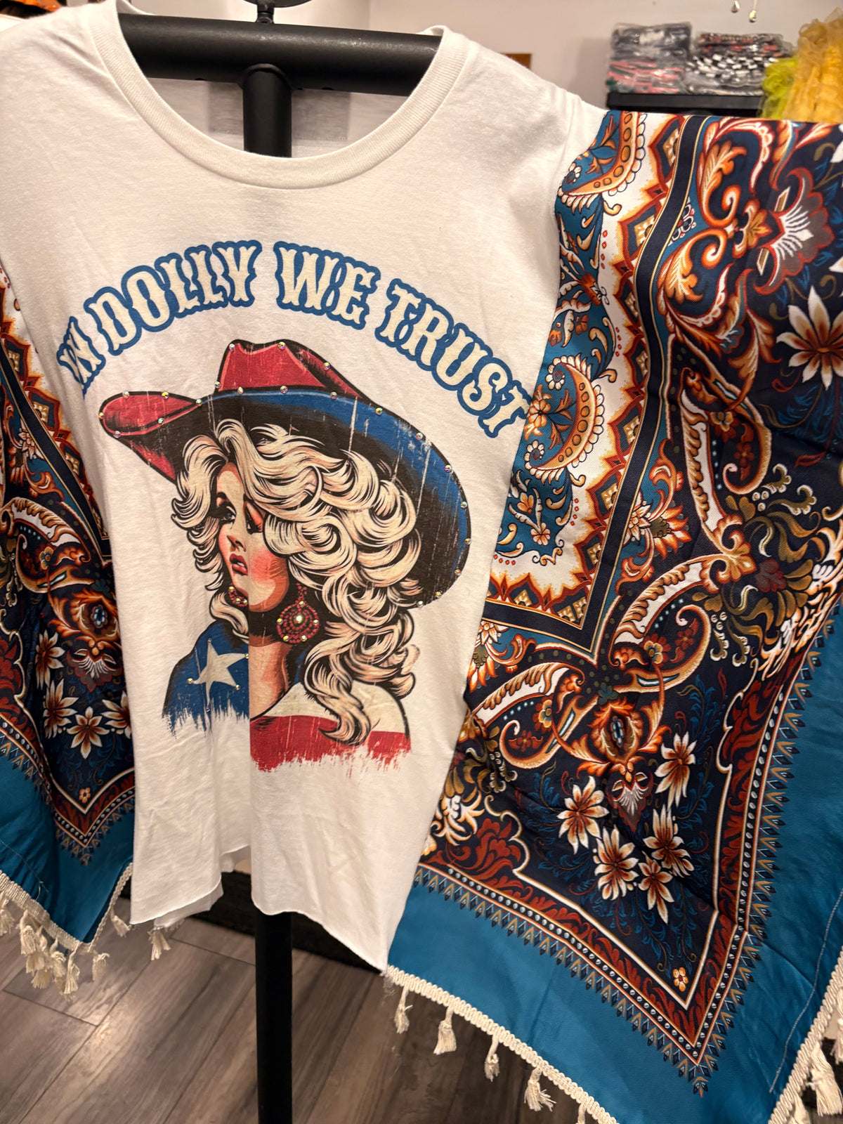 Trust Dolly Poncho Tee One Size Fits Small to XXL