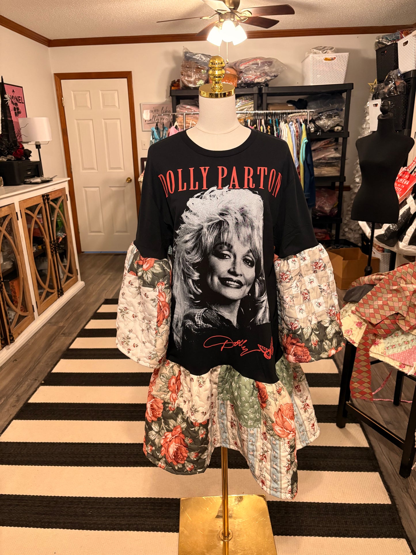 Be Dolly Upcycled Quilt Jumper One Size Fits Small to XL Oversized!