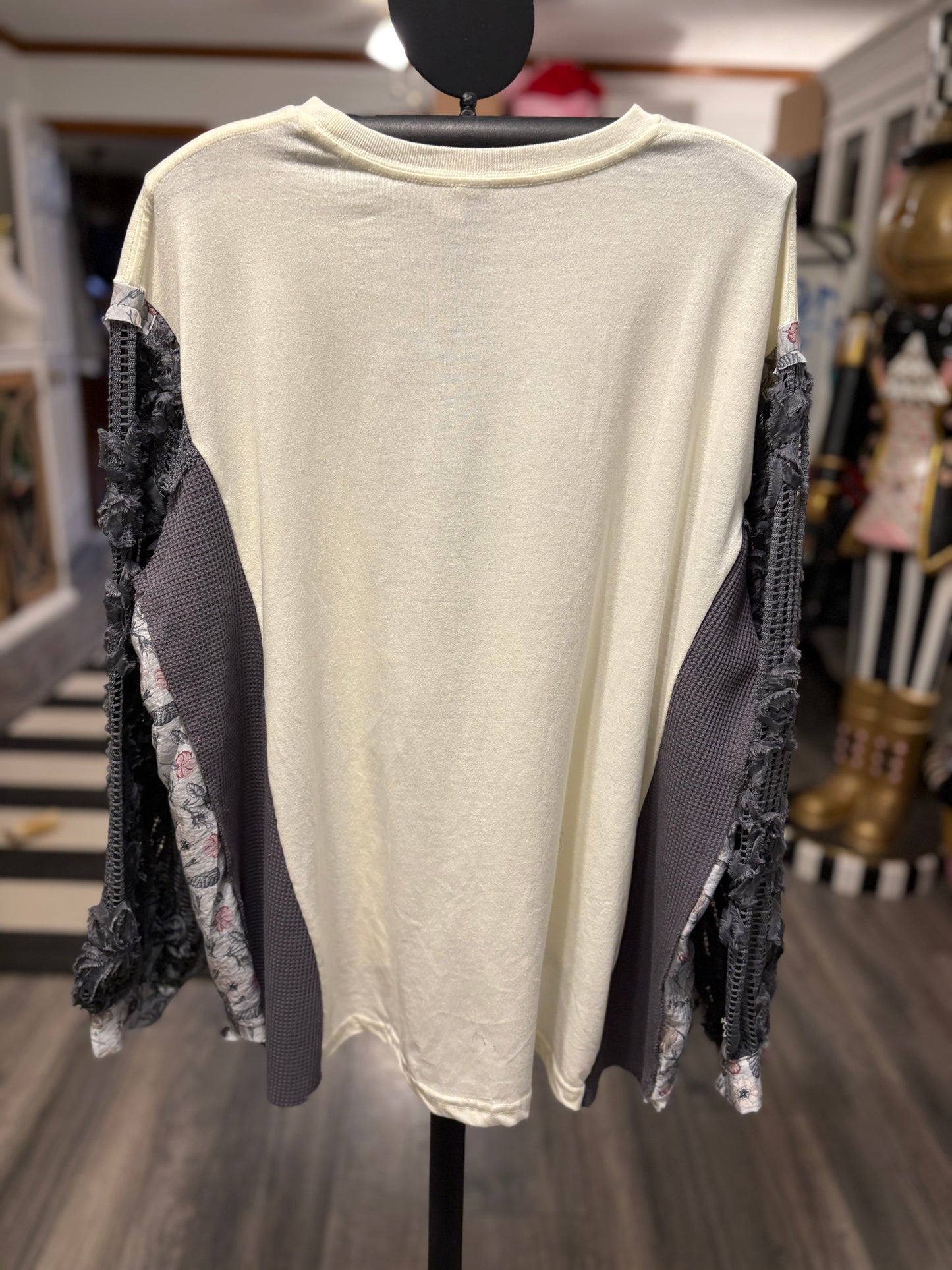 Make Heaven Full Upcycled Drop-Sleeve Tee One Size Fits a Small to XXL