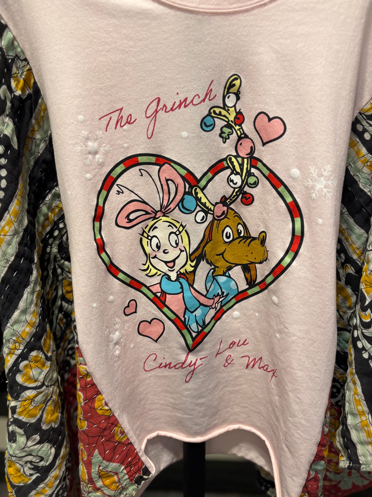 Cindy Lou Who Vintage Kantha Poncho Tee One Size Fits a Small to XXL