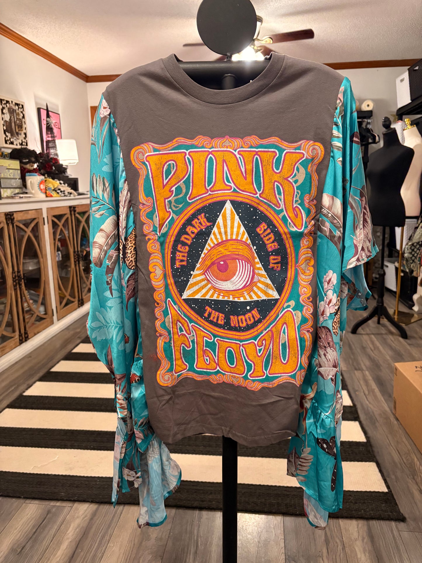 Comfortably Numb Upcycled Kimono Top One Size Fits a Small to 3X