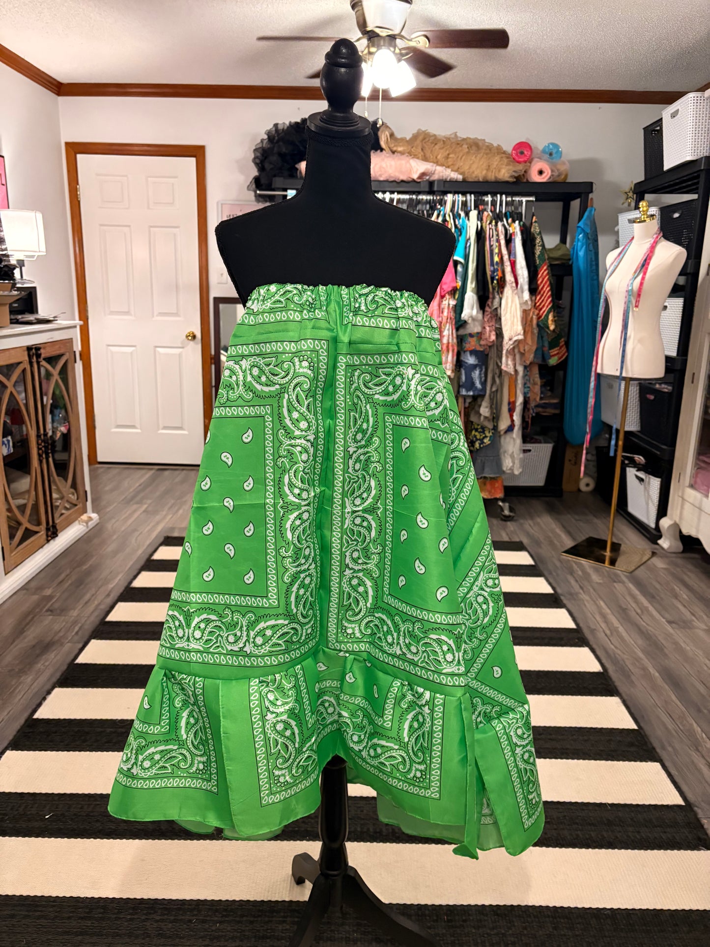 Claire Bandana Dress/Skirt Fits a Small to 3X