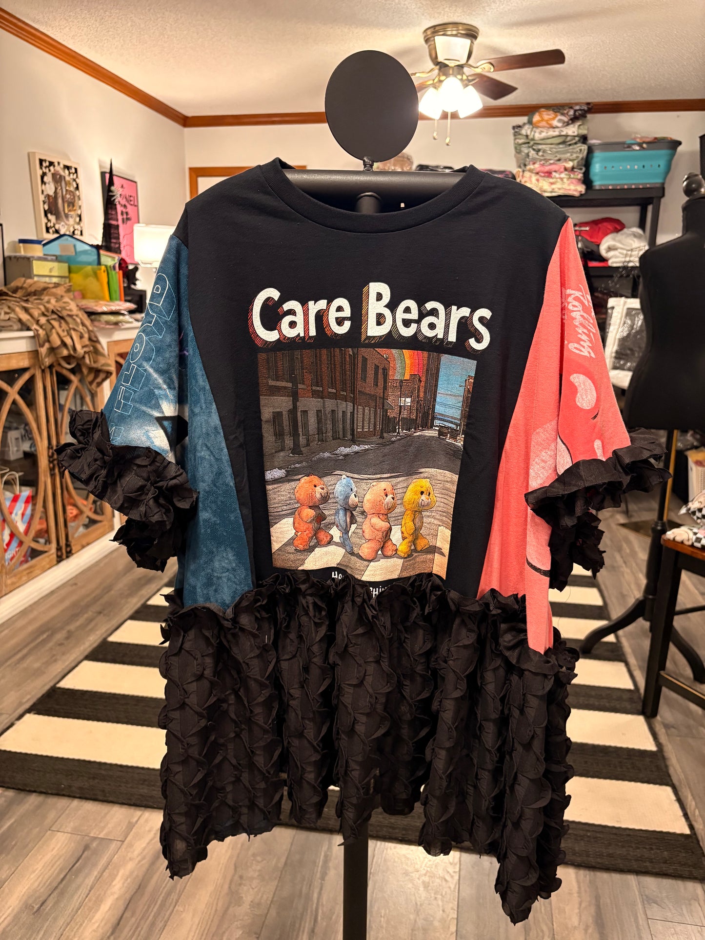 Classic Rock Upcycled Rockstar Fairytale Top One Size Fits a Small to 3X Super Oversized!