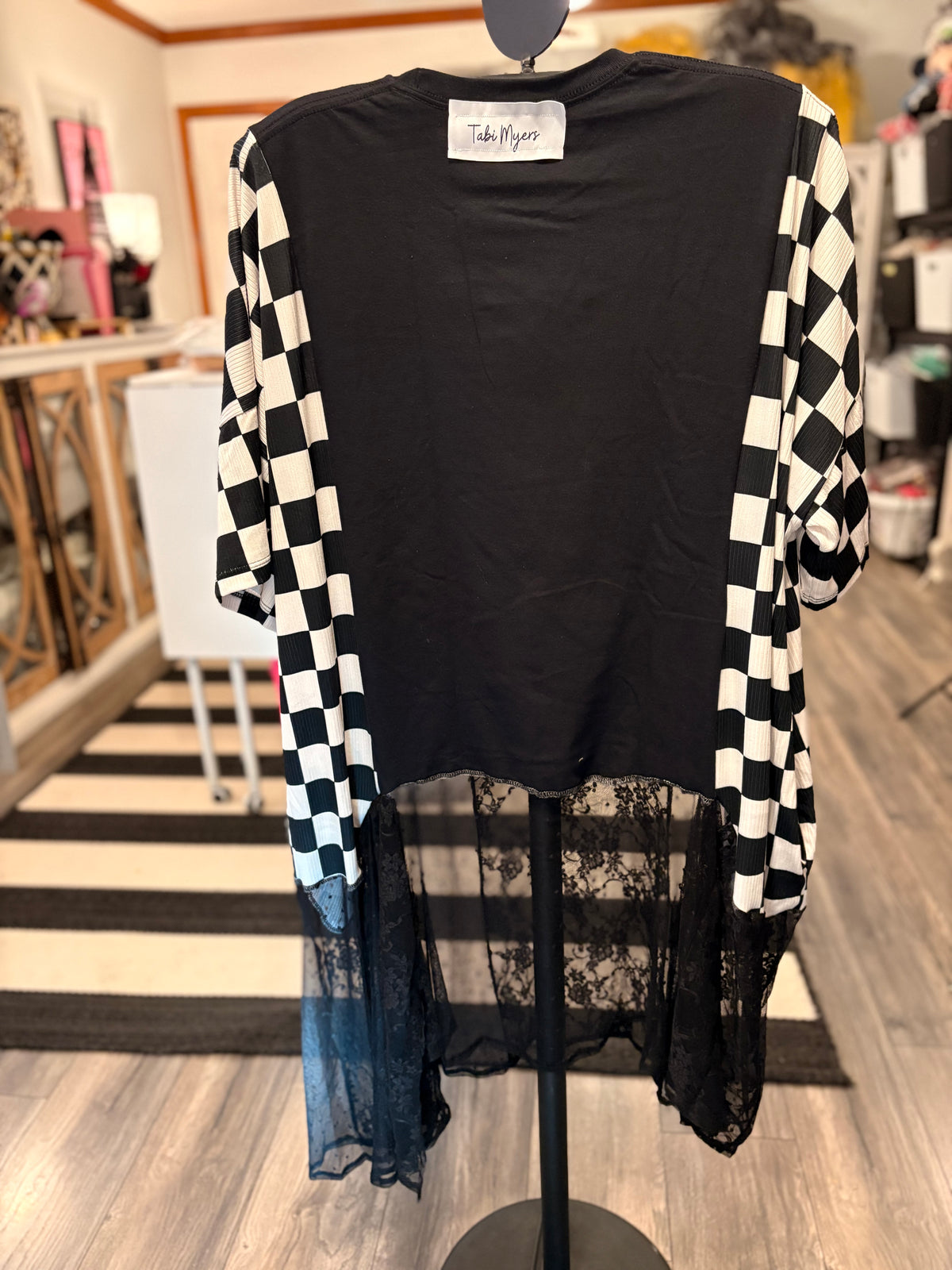 BANANAS Hi/Lo Asymmetrical Tee One Size Fits a Small to Large Small to XXL