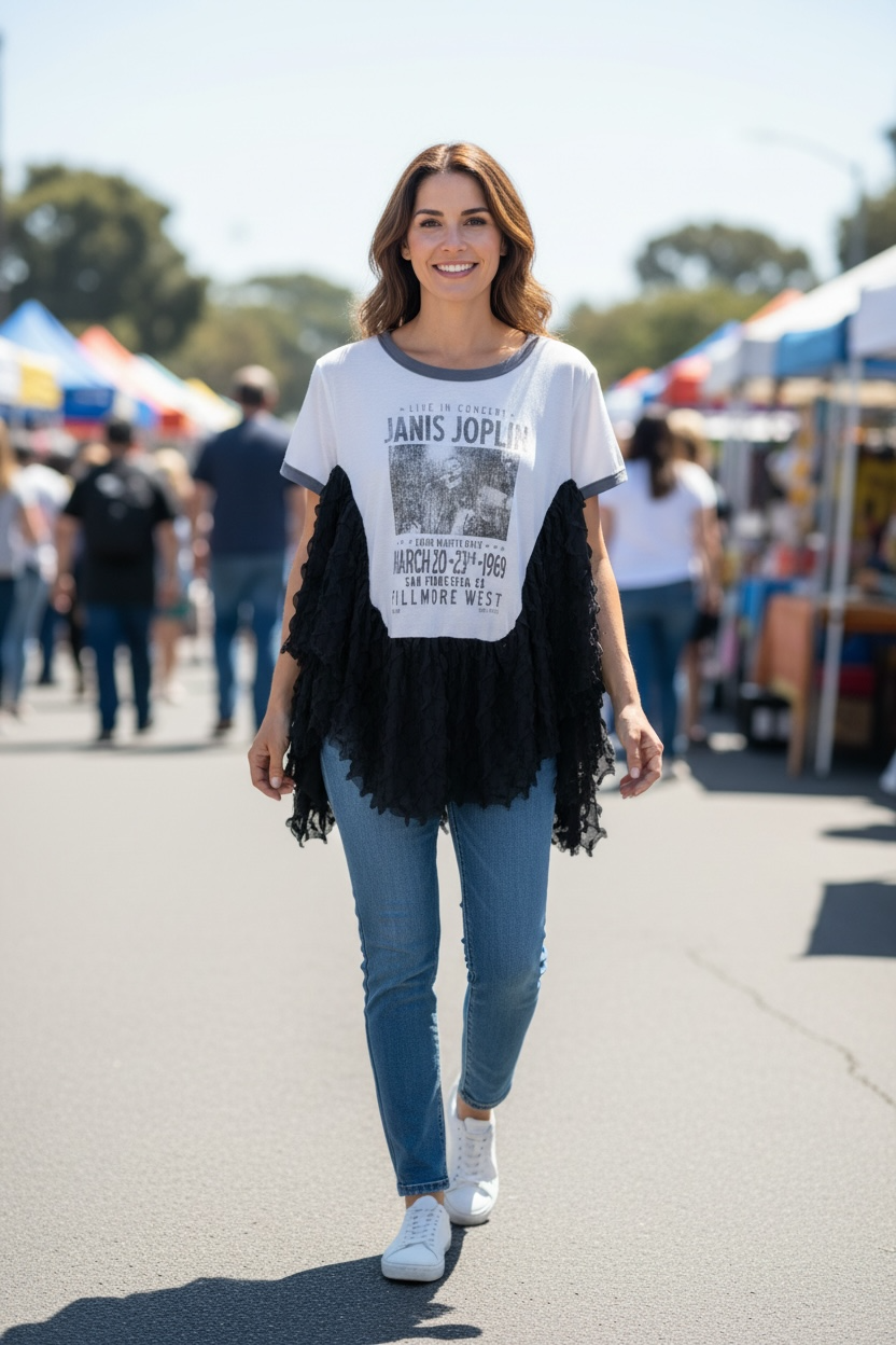 Janis Rock Angel Poncho One Size Fits a Small to XXL Oversized