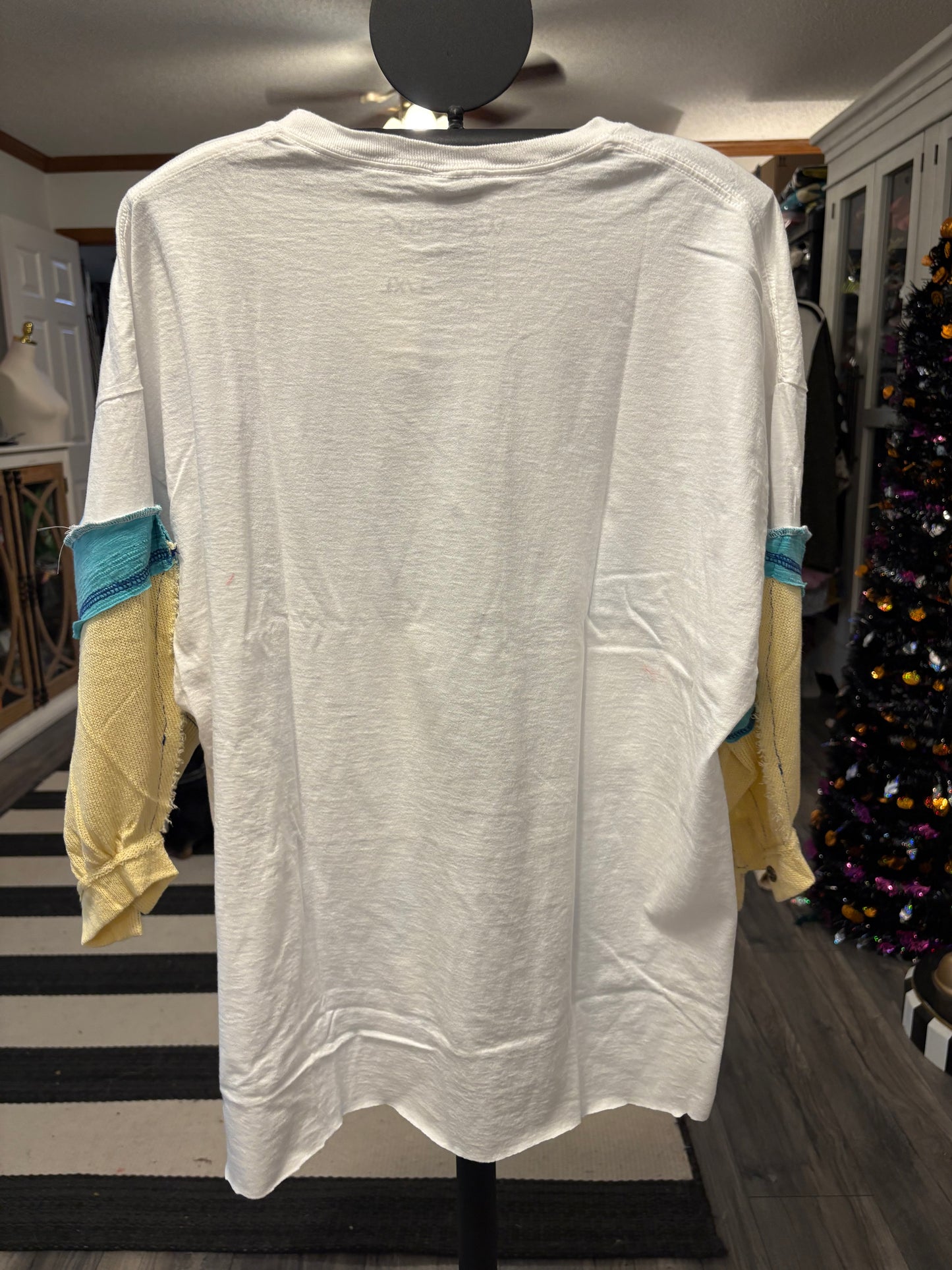 WuTang Forever Upcycled Drop-Sleeve Tee One Size Fits a Small to XL