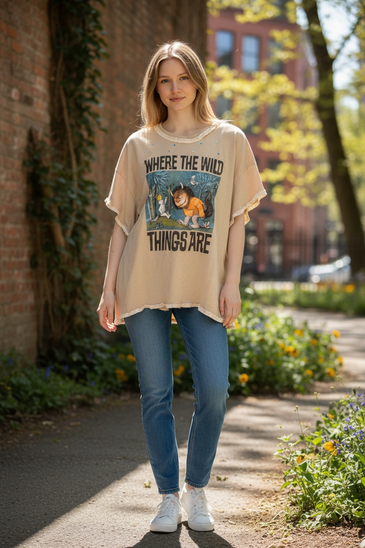 Wild Things Pretty Little Tee One Size Fits a Medium/Large