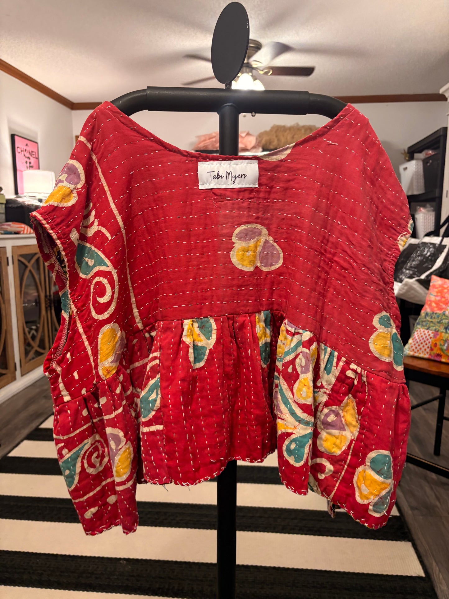 Hannah Kantha Top One Size Fits a Small to XL