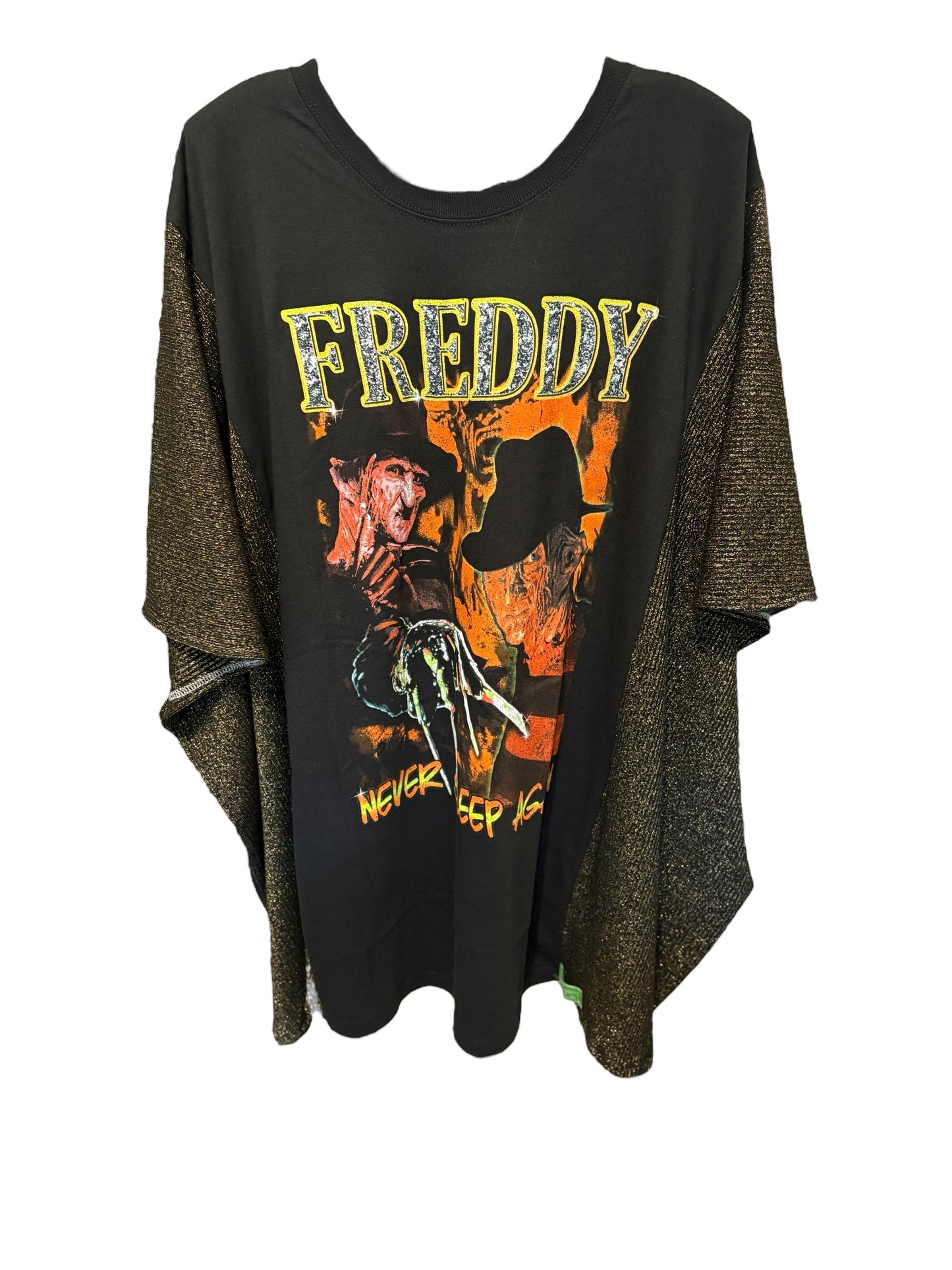 Freddy Upcycled Drop-Sleeve Knit Tee Dress One Size Fits a Small to 3X