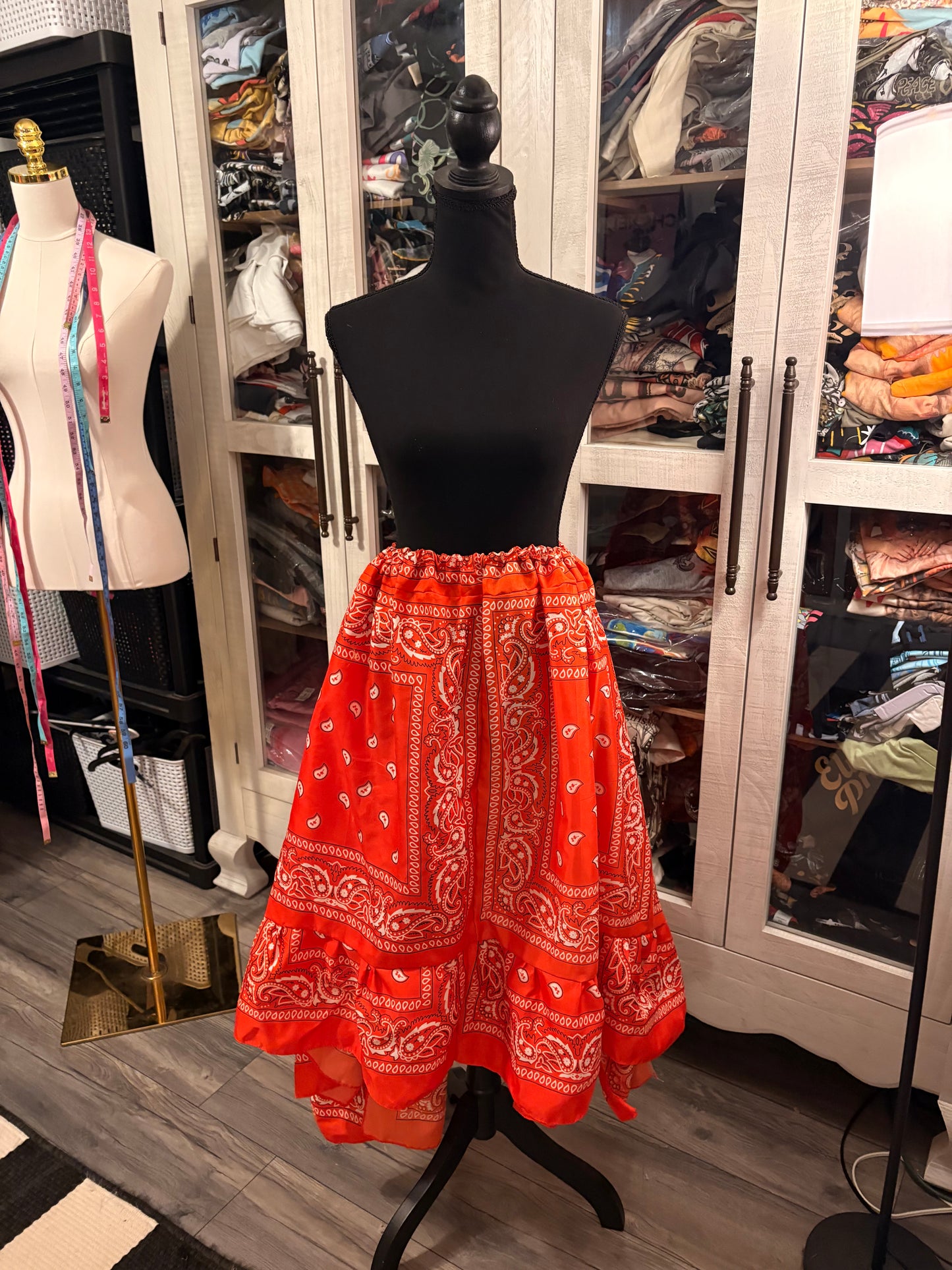 Pumpkin Bandana Skirt Fits a Small to 3X