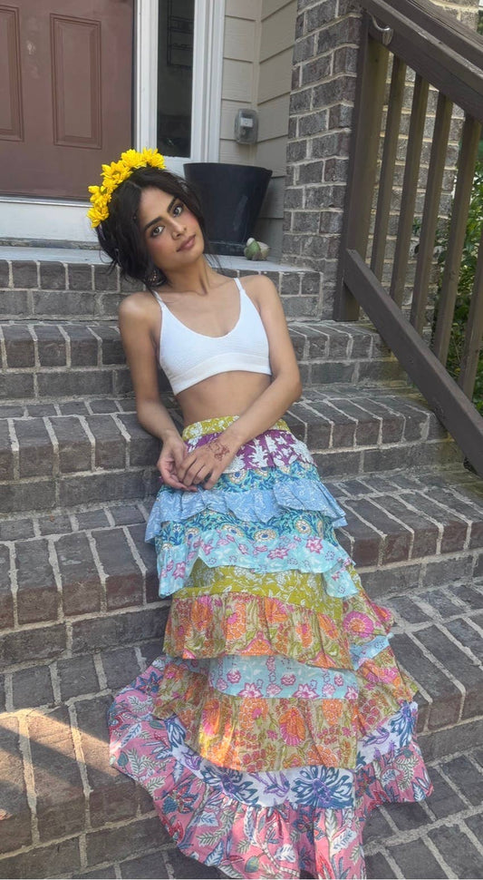 Sahara Bloom Skirt One Size Fits Small to XL 2-14