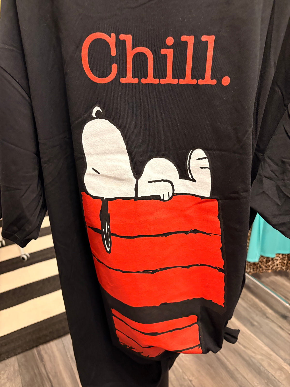 Chill Long Oversized Cut Off Tee With Side Slits