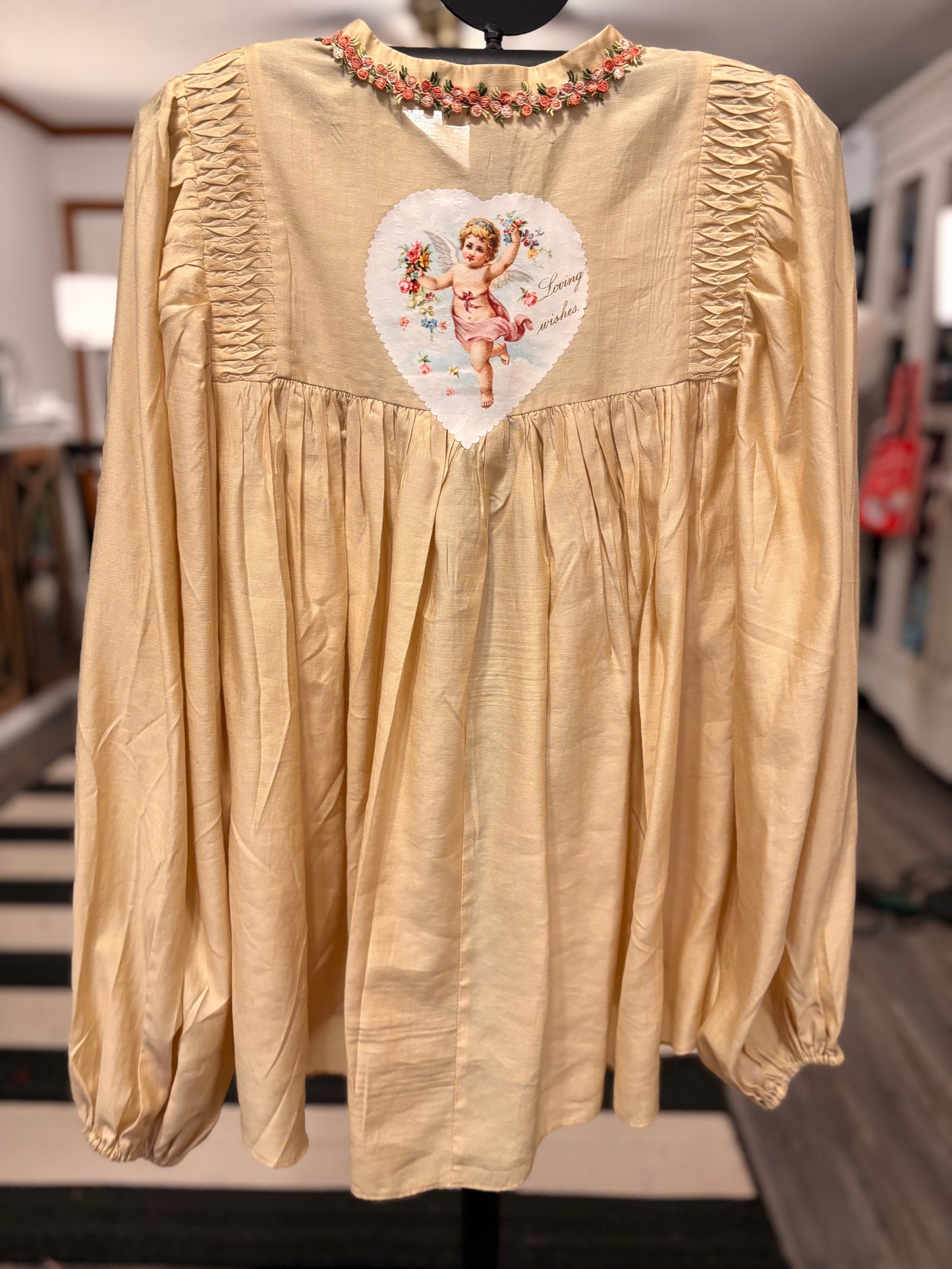 Gypsy Upcycled Speak To Me Shirt Fits a Small to XL (2-14)