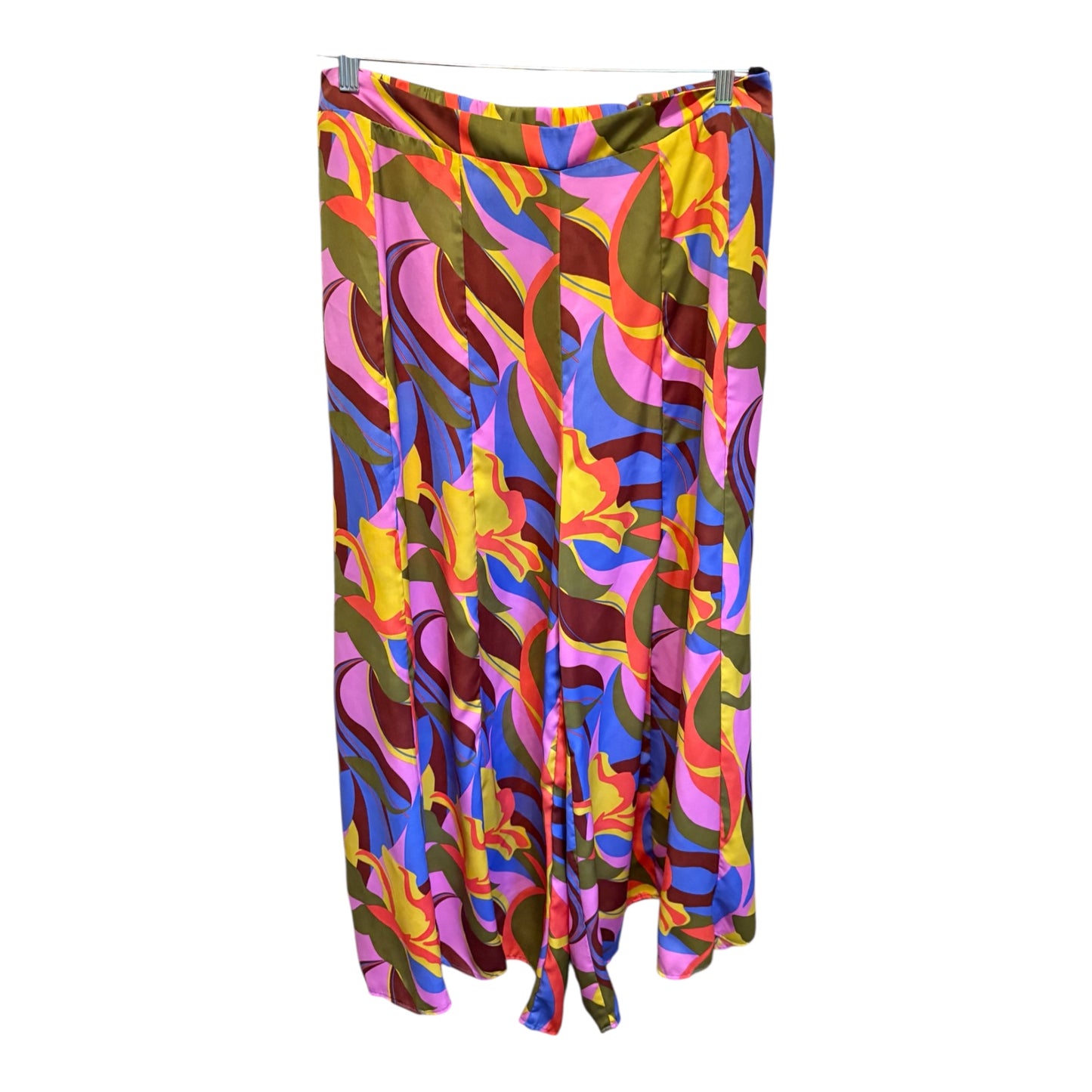 Easel Mirabelle Lilac Rose Satin Pants Plus Size