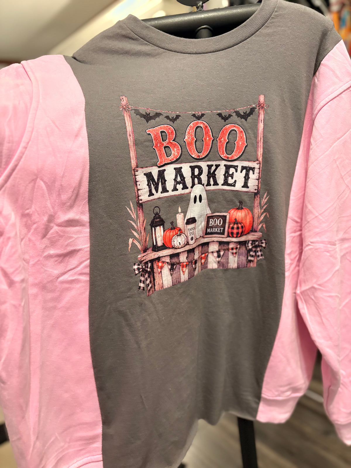 Boo Market Sweatshirt Tee One Size Fits a Small to XL