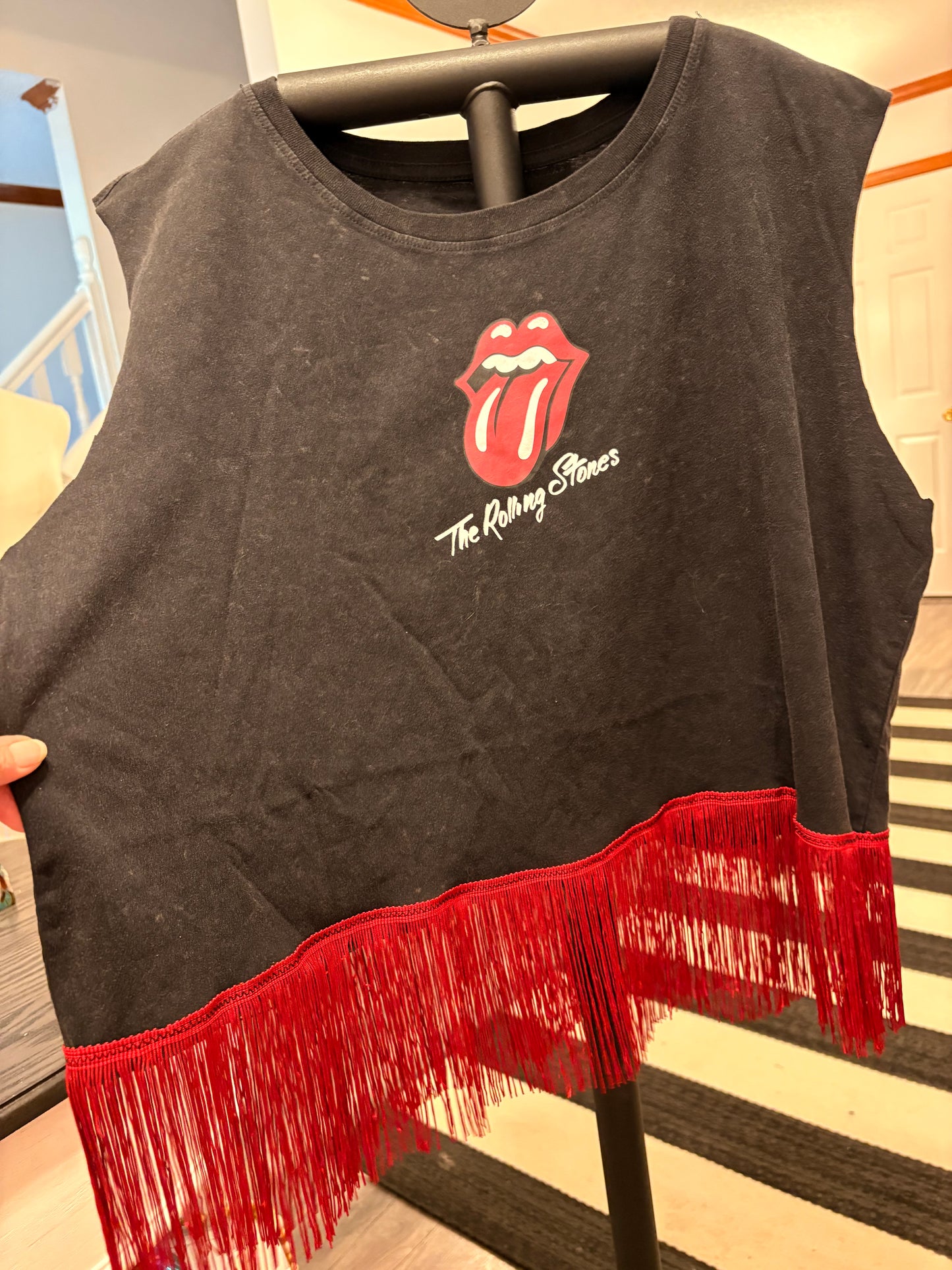 Stones Fringe Tee One Size Fits Small to Large