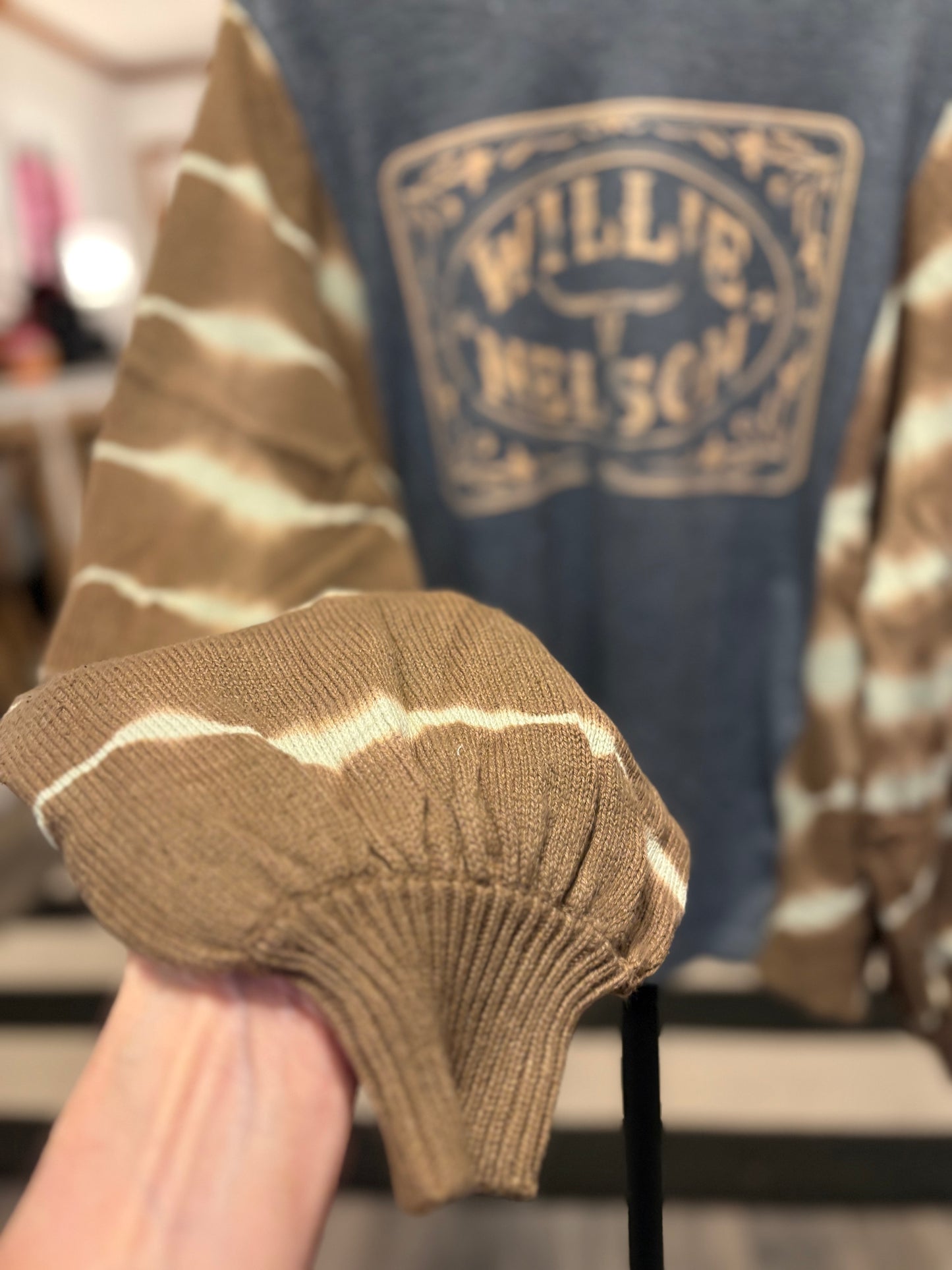 Always On My Mind Upcycled Tie Dye Sweatshirt Tee One Size Fits A Small to XXL Oversized