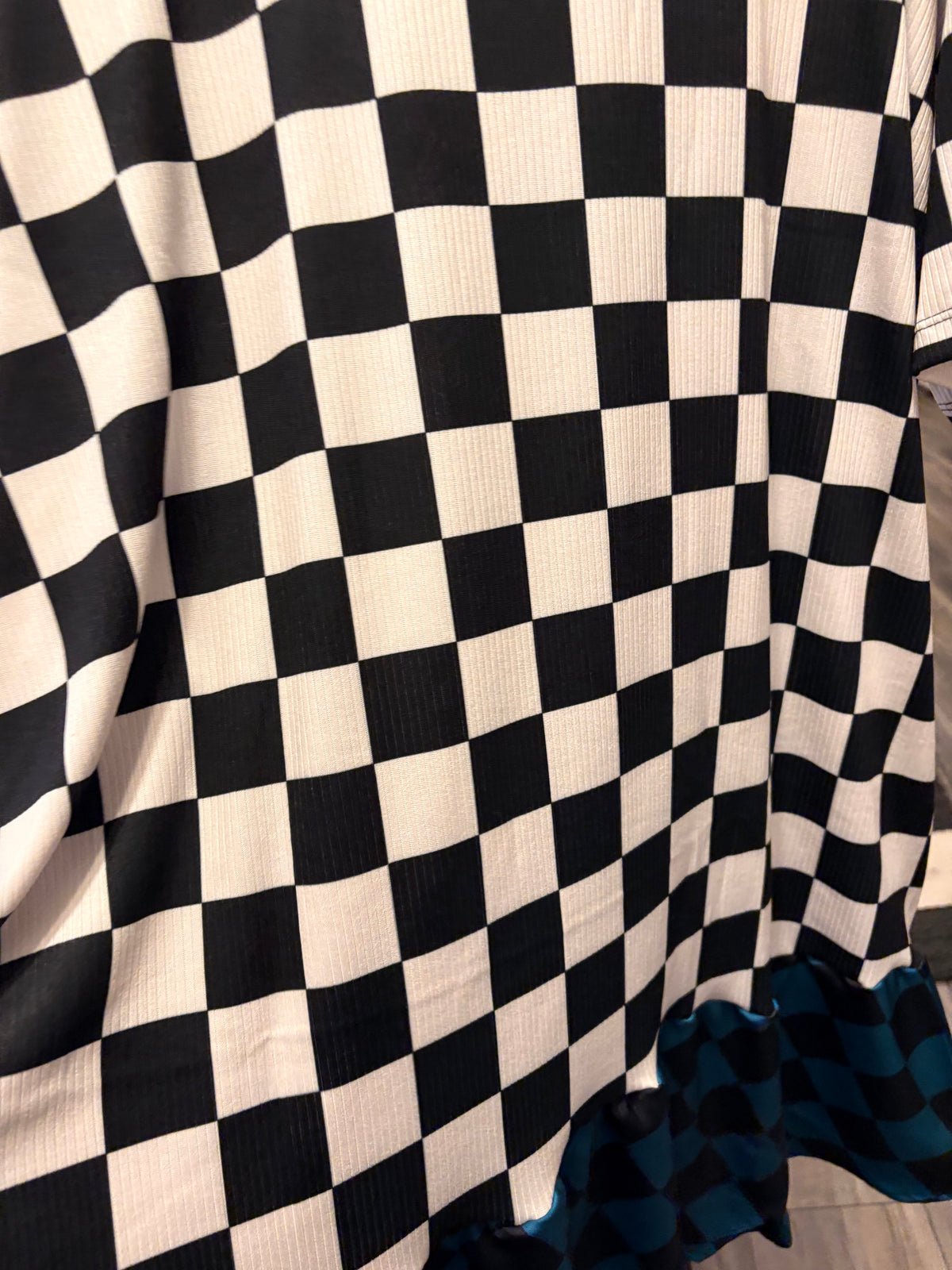 Checkerboard Glam Dress One Size Fits a Small to 3X