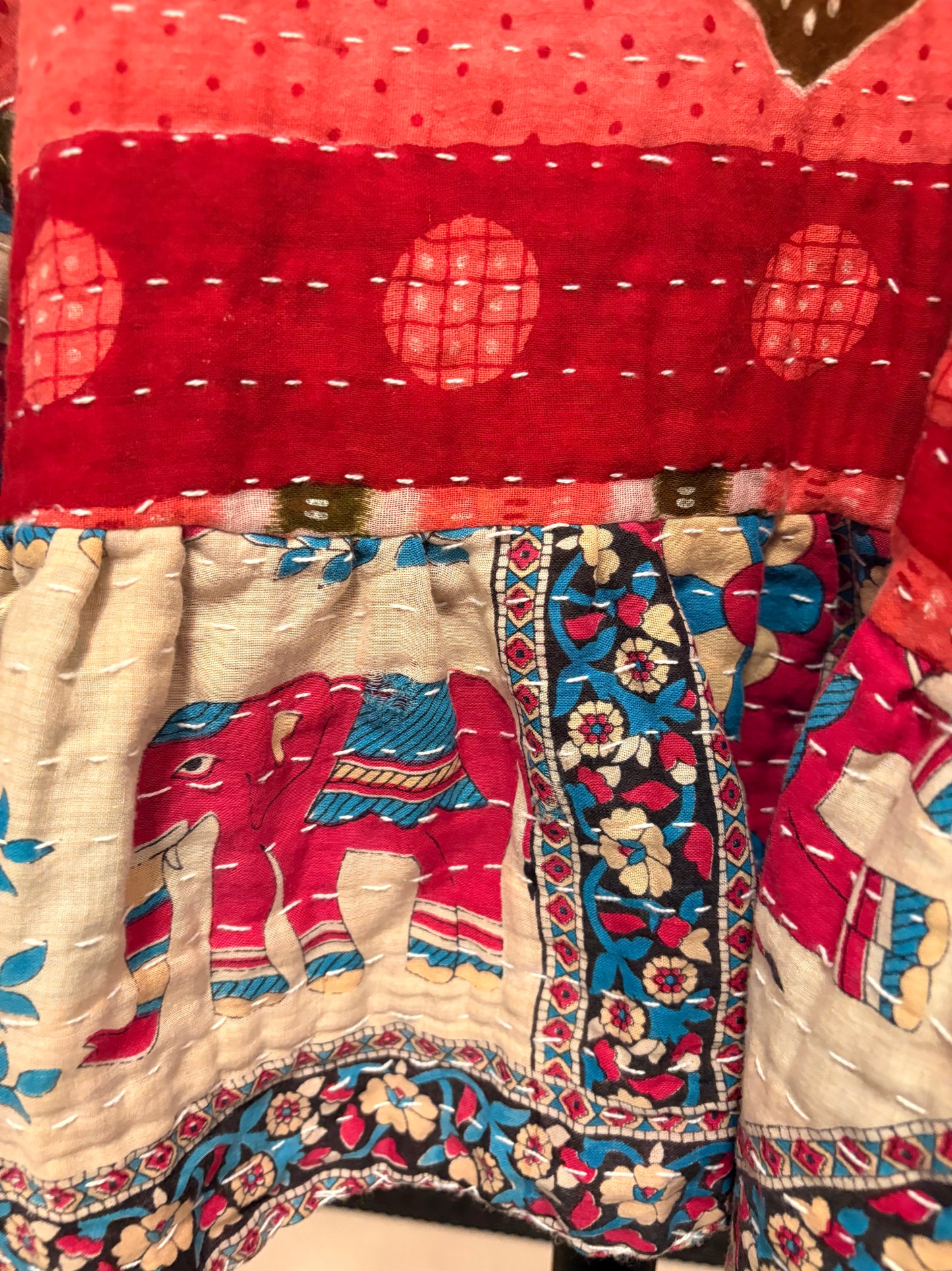 Lizzy Kantha Circle Top One Size Fits a Small to Large