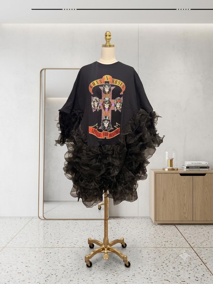 Appetite for Destruction Rock Angel Poncho One Size Fits up to 3X