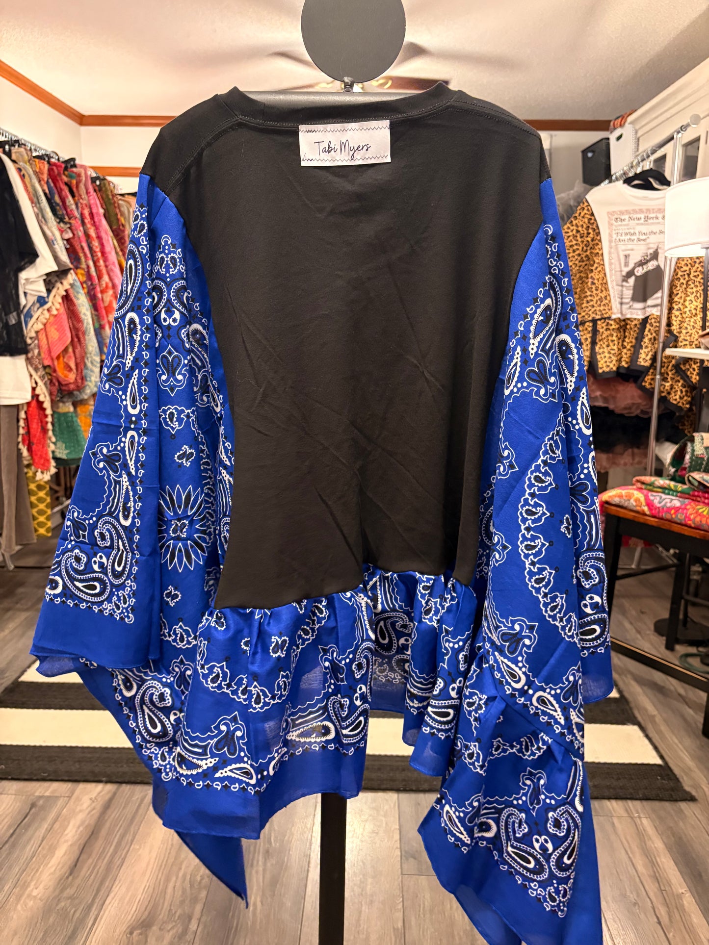 Zeppelin ‘88 Bandana Ruffle Top One Size Fits a Small to 3X