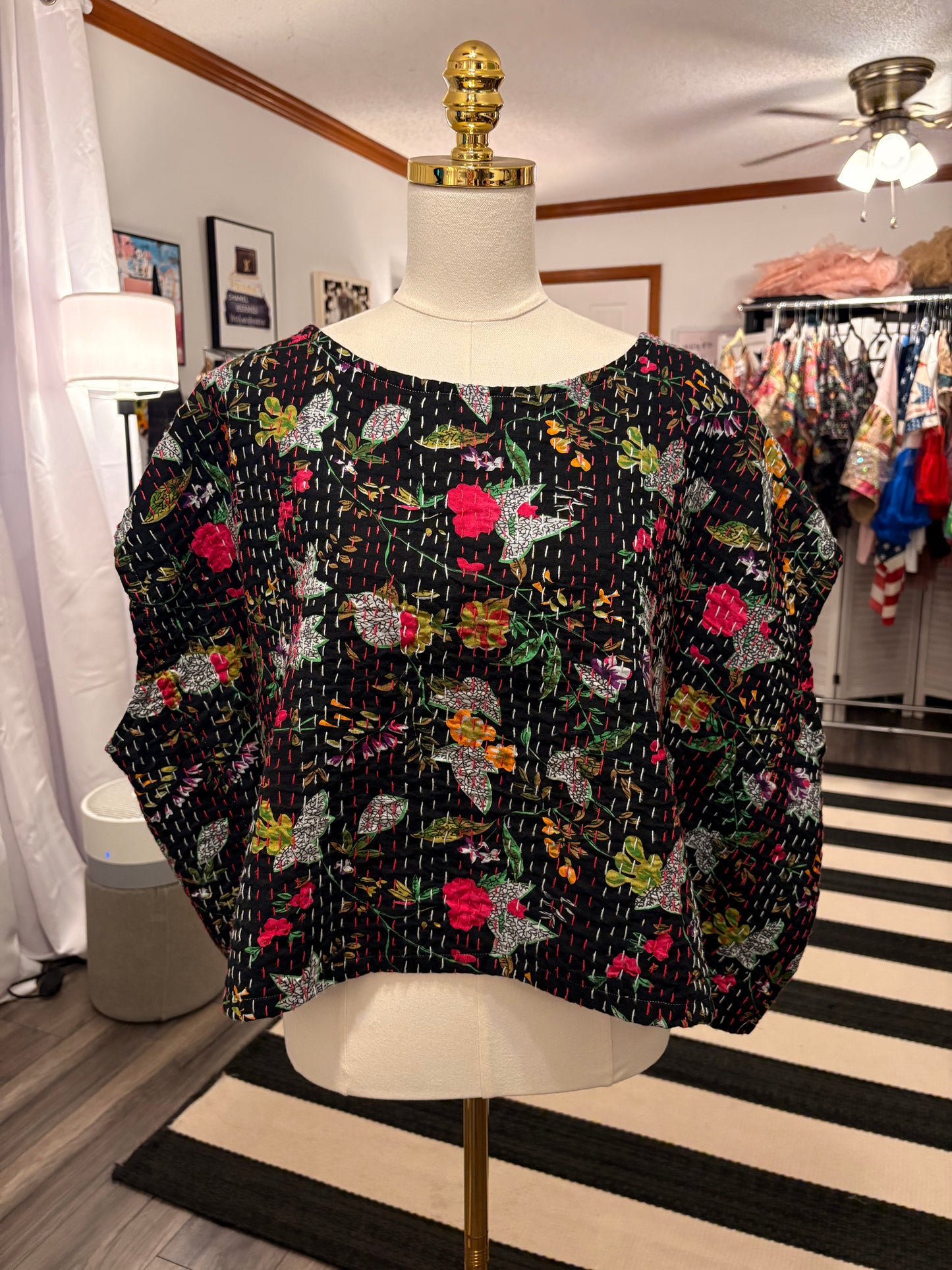 Simone Kantha Top One Size Fits a Small to Large