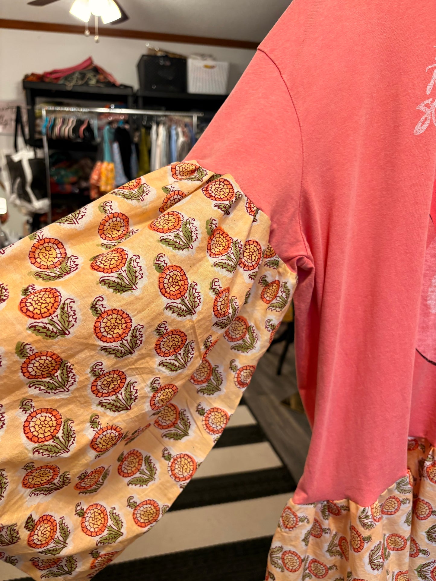 Pretty Stones Ruffled Rockstar Dress One Size Fits a Large to 2X Oversized