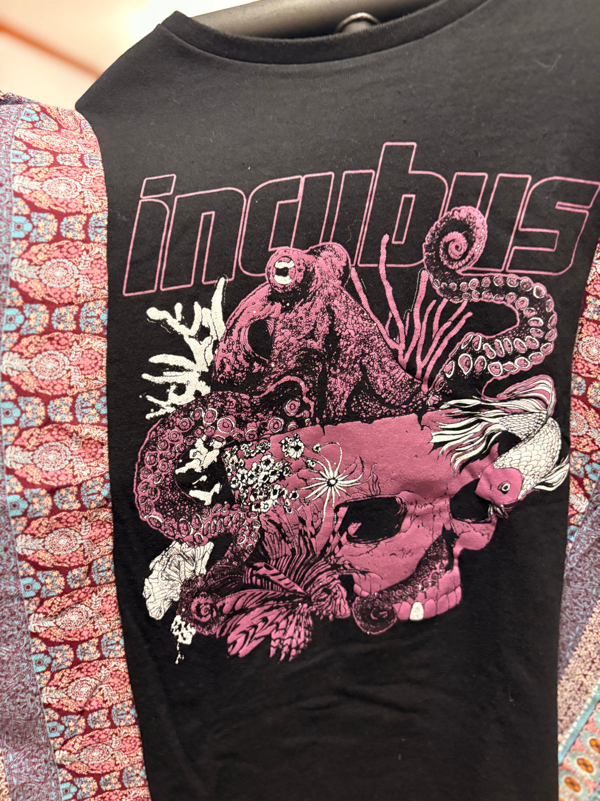 Incubus Upcycled Kimono Tee One Size Fits a Small to XXL