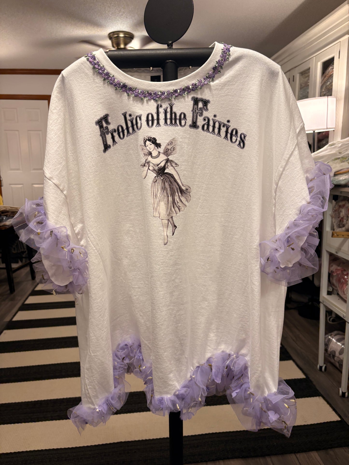 Frolic of the Fairies “Junk” Tee One Size Fits a Large to 2X Oversized