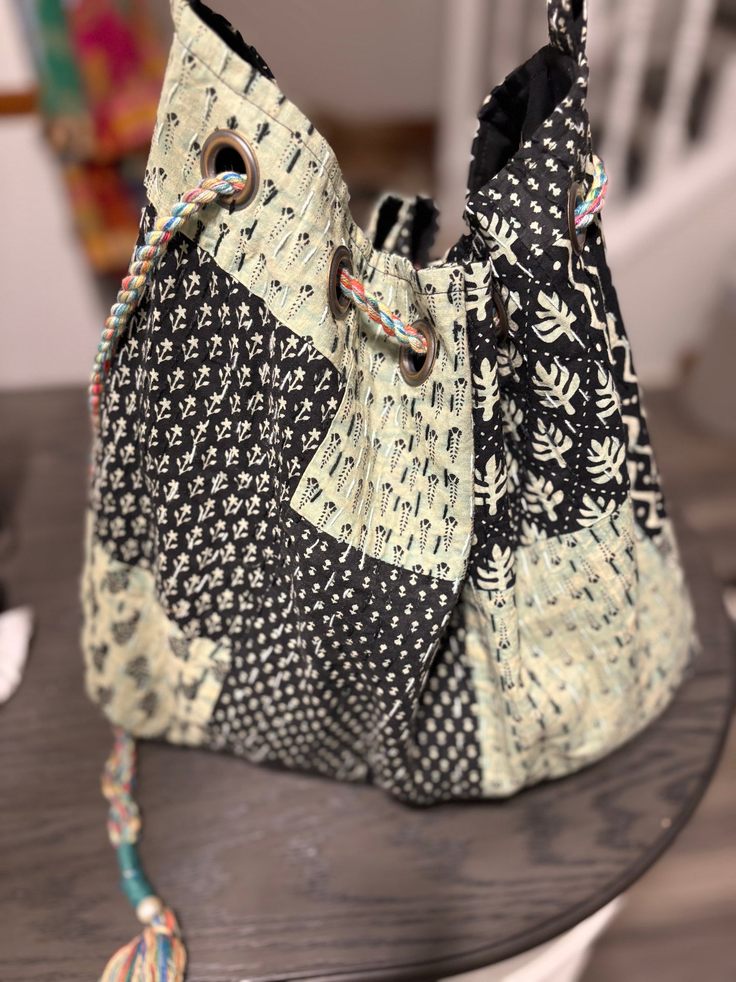 Boho Blooms Bag - Green