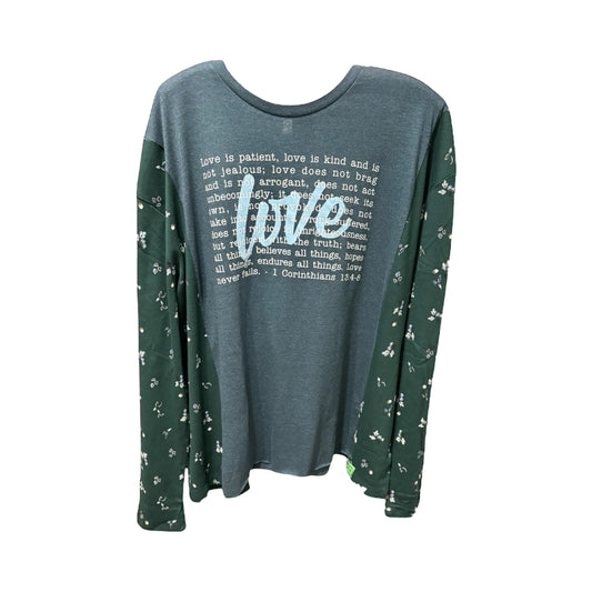 Love Upcycled Drop-Sleeve Tee One Size Fits a Small to XXL