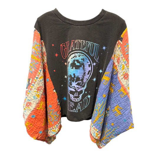 Grateful Dead Upcycled Vintage Kantha Poncho Tee Fits A Size Small to XXL