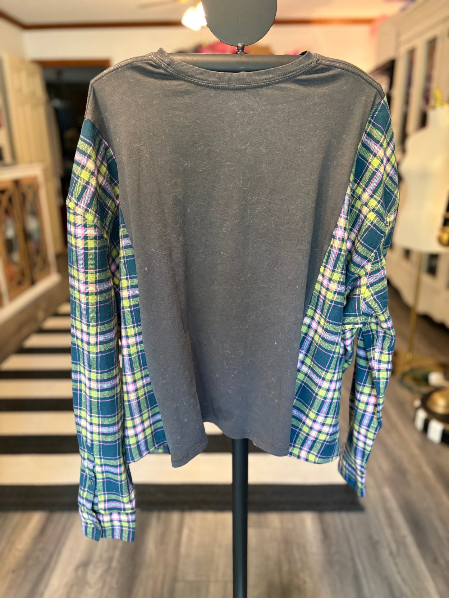 Nashville Upcycled Drop-Sleeve Tee One Size Fits a Small to XLarge