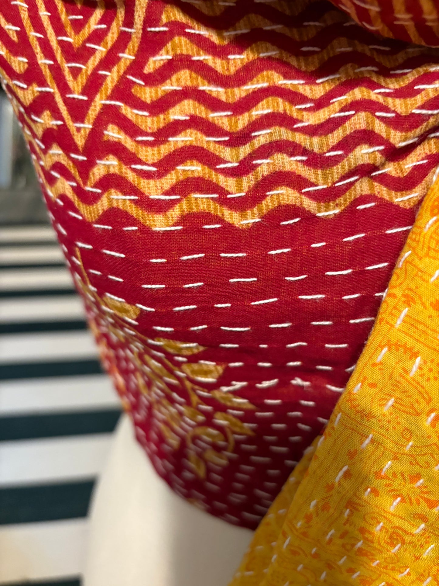 Courtney Cotton Kantha Scarf