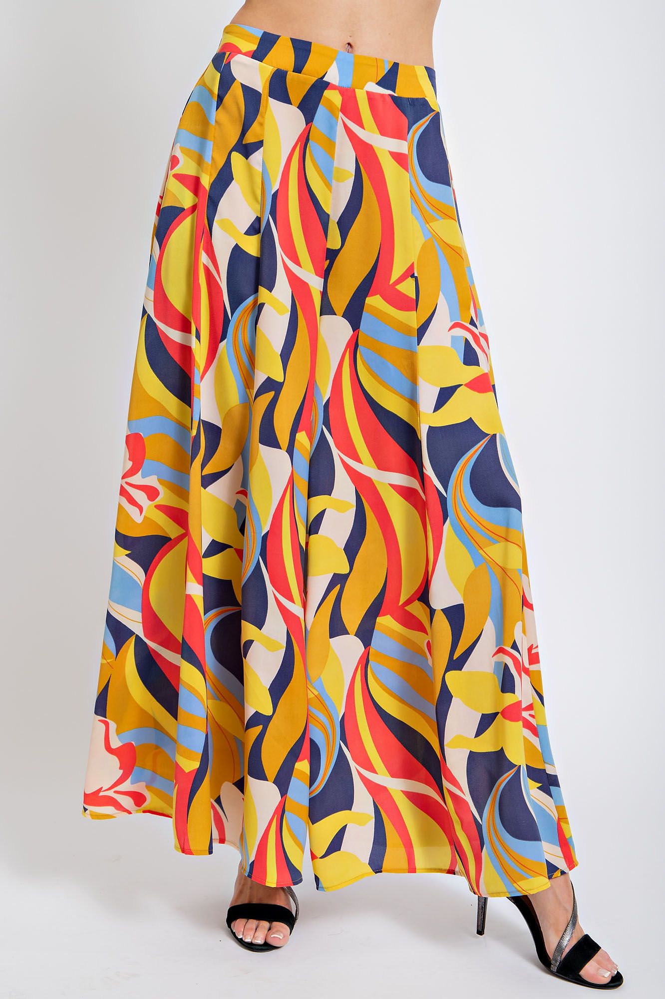 Mirabelle Satin Wide Leg Pants