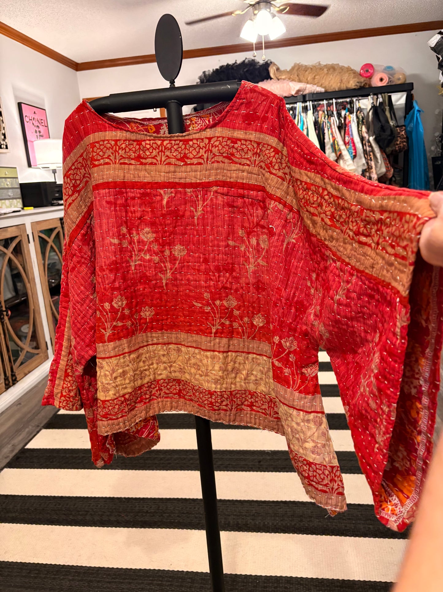 Callie Kantha Top One Size Fits a Small to XXL