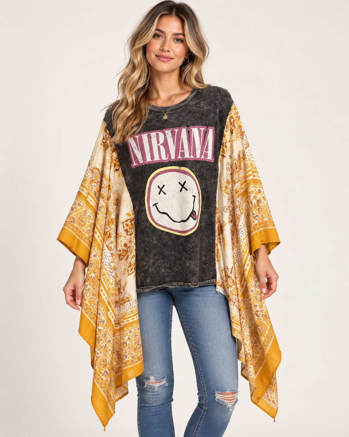 Come As You Are Glam Kimono One Size Fits a Small to 2X