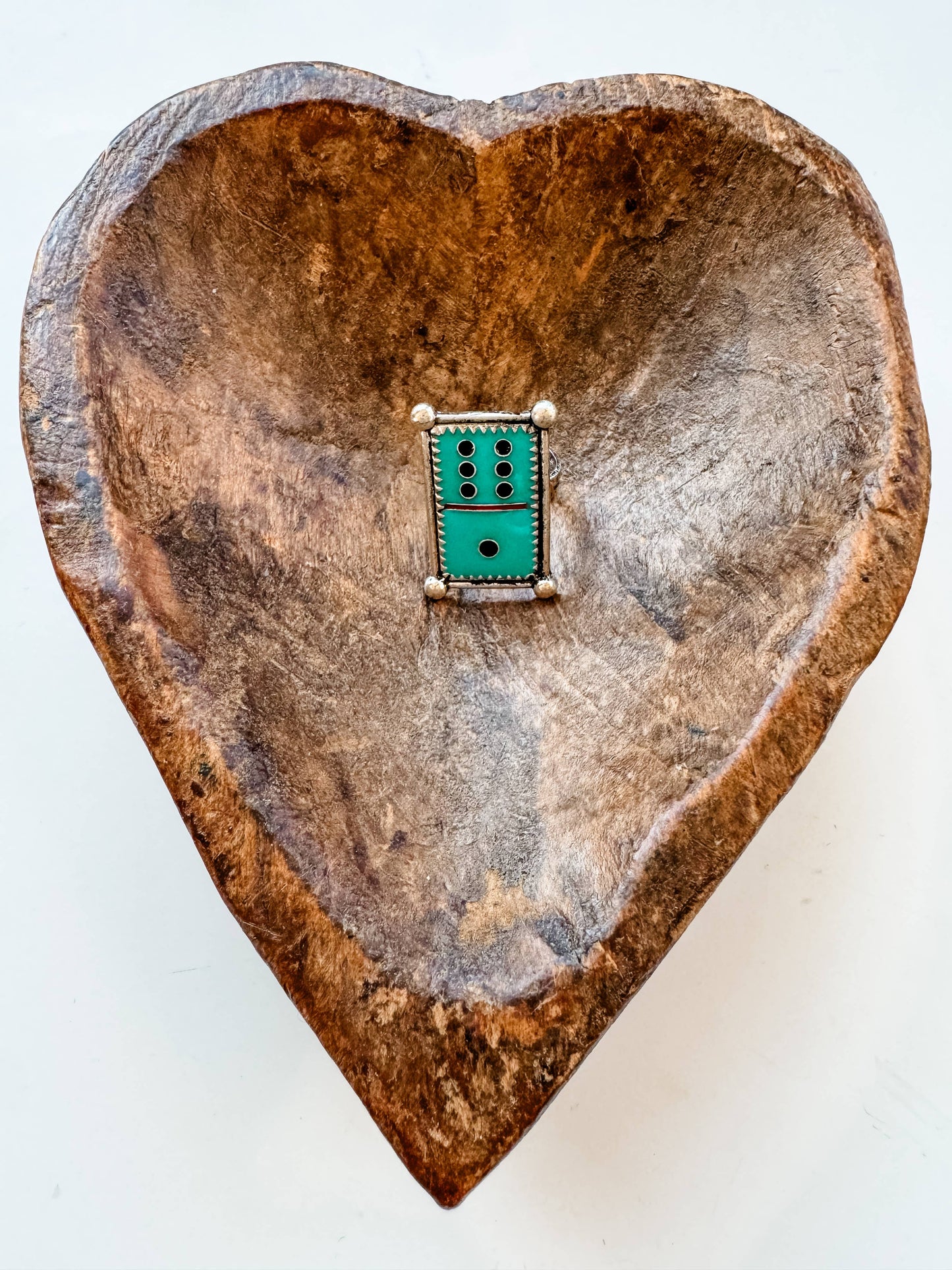 Western Ajustable Domino Ring : TURQUOISE