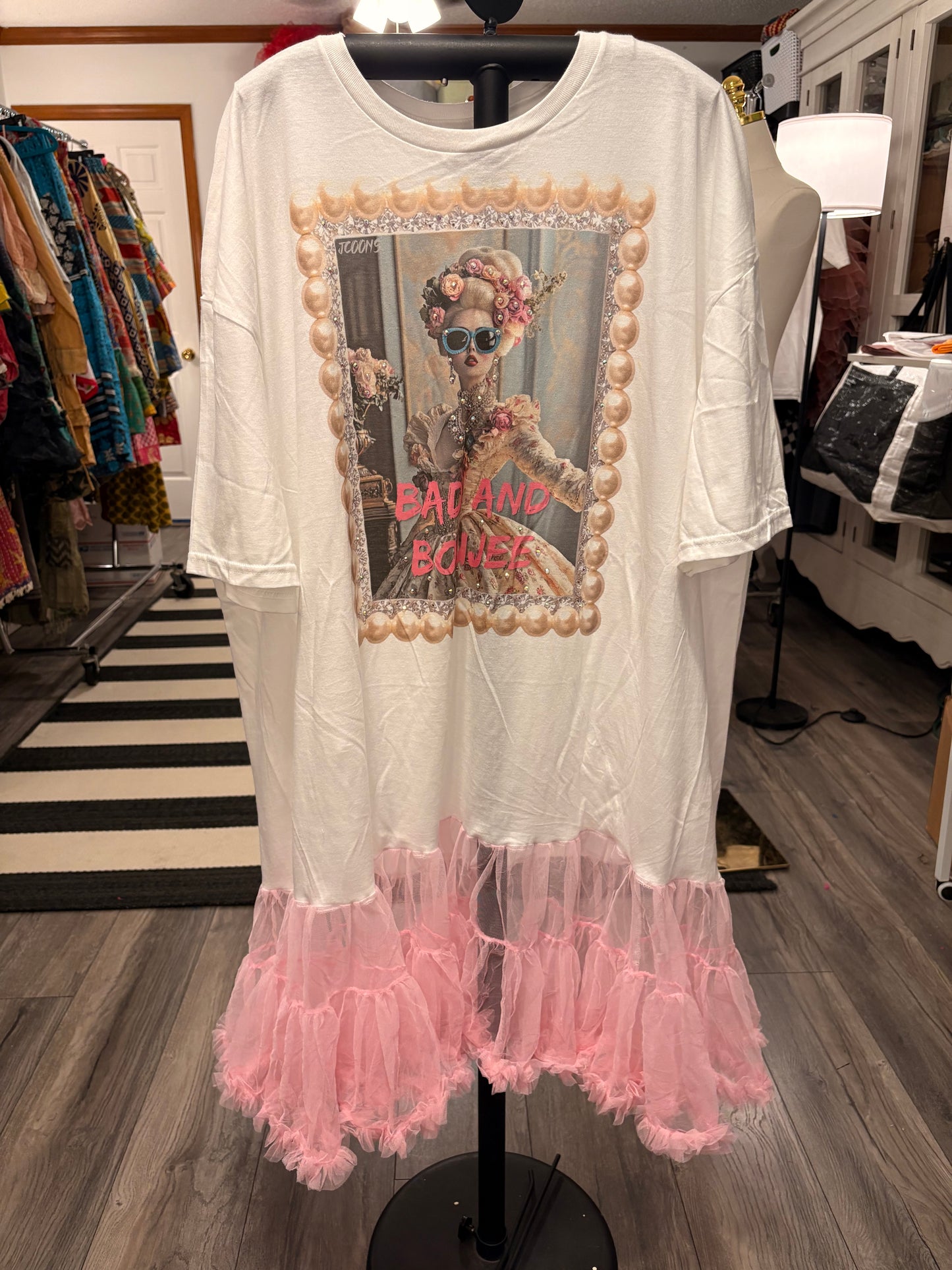 Bad and Bougie Rockstar Ruffle Dress/Top One Size Fits a Small to 3X