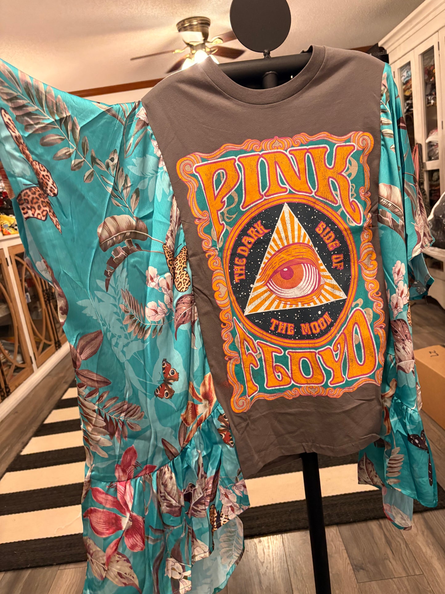 Comfortably Numb Upcycled Kimono Top One Size Fits a Small to 3X