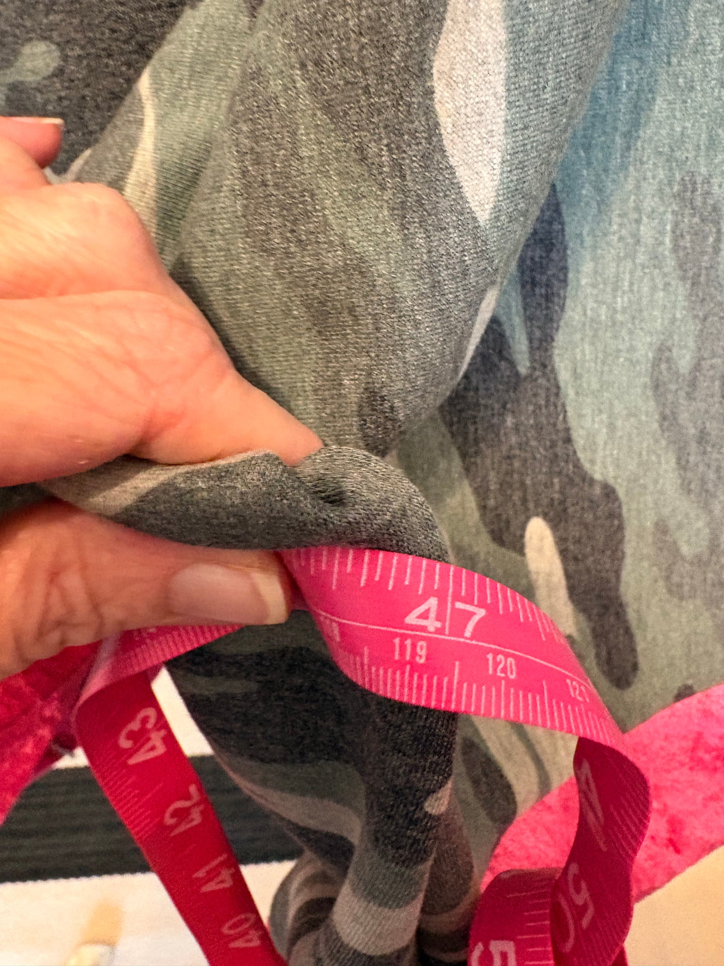 Huntress Crushed Velvet and Camo Tabi Top One Size Fits Most Short Length