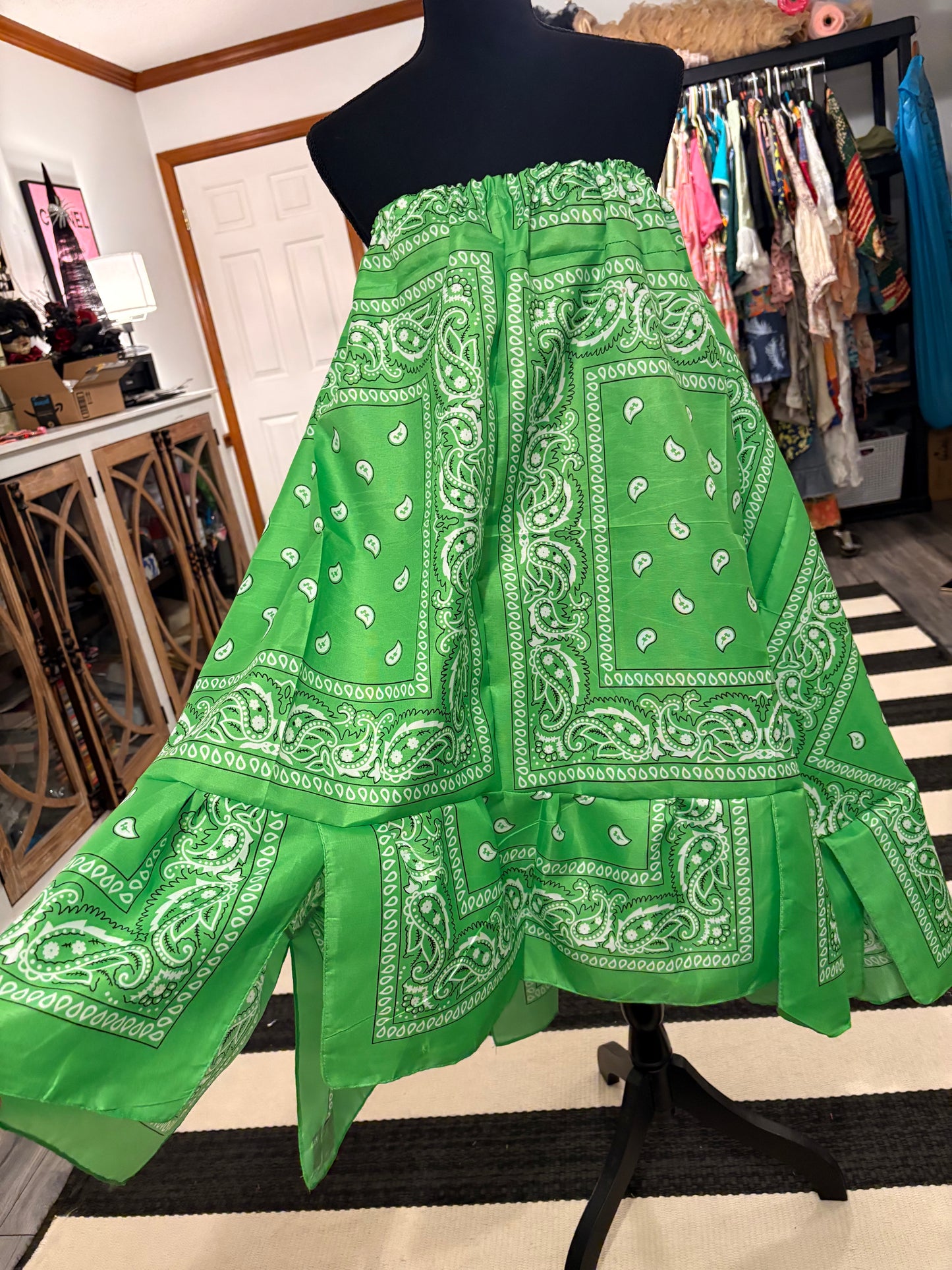Claire Bandana Dress/Skirt Fits a Small to 3X